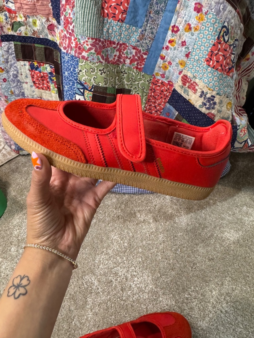 red Adidas samba mary jane - Picture 6 of 8